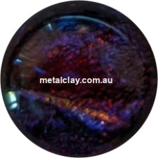 Dichroic Glass Cabochons   -   Purple Patch  -  Small